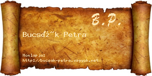 Bucsák Petra névjegykártya